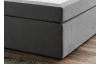 Postel boxspring Aston 180x200 cm, středně šedá látka
