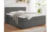 Postel boxspring Aston 180x200 cm, středně šedá látka