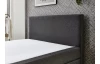 Postel boxspring Aston 120x200 cm, antracitově šedá látka