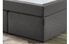 Postel boxspring Aston 120x200 cm, středně šedá látka