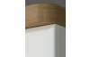 Vitrína Tuluza 98,5 cm, bílý lesk/dub artisan