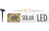 Solární řetěz 100 LED, teplá bílá