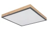 Stropní LED osvětlení Doro 45x45 cm, dřevěný vzhled