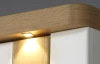 Komoda Tuluza 103,5 cm, bílý lesk/dub artisan