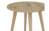 Kulatý konferenční/odkládací stolek Porto 50 cm, dub artisan