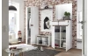 Předsíňový šatní panel Turin, bílý