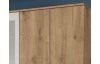 Šatní skříň Ben, 270 cm, prkenný dub/bílá