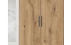 Šatní skříň Ben, 270 cm, prkenný dub/bílá