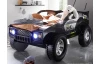 Dětská postel Jeep 90x200 cm, černé závodní auto