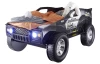 Dětská postel Jeep 90x200 cm, černé závodní auto