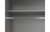 Šatní skříň se zrcadly Düsseldorf, 270 cm, bílá