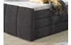 Postel boxspring Fresco 180x200 cm, tmavě šedá látka
