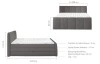 Postel boxspring Fresco 180x200 cm, červená látka