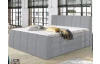 Postel boxspring Fresco 180x200 cm, světle šedá látka